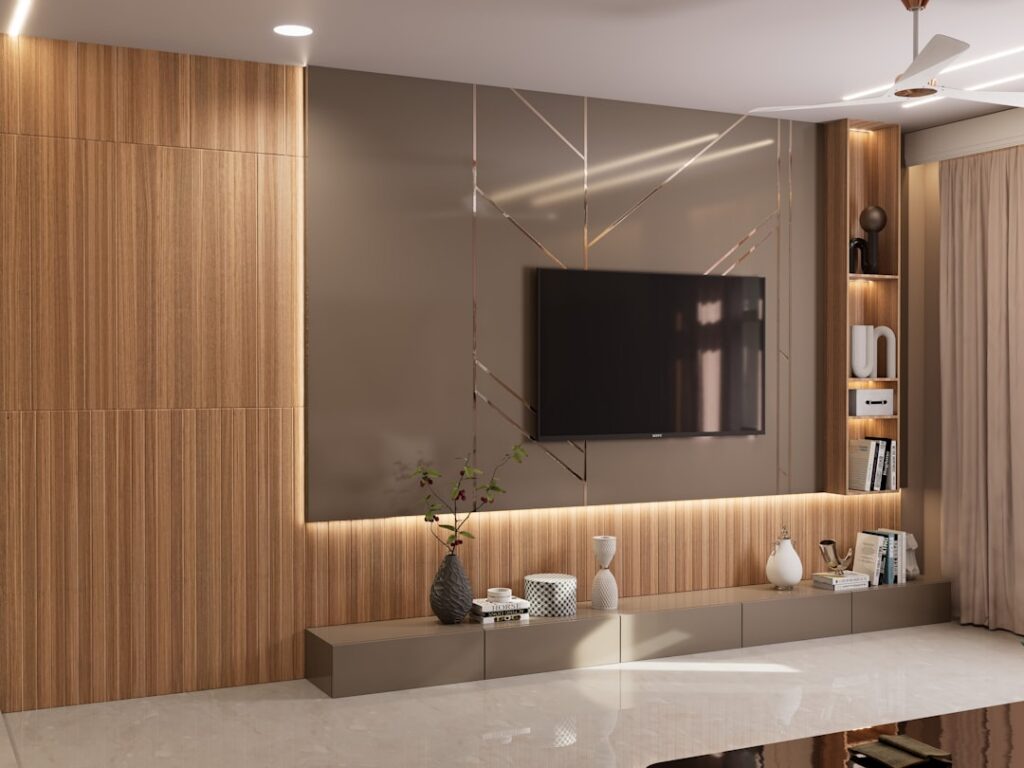 Removable Wallpaper on One Accent Wall, Two Years Later - rented spaces