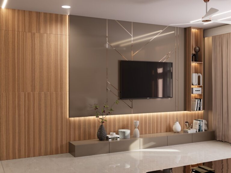 Removable Wallpaper on One Accent Wall, Two Years Later - rented spaces